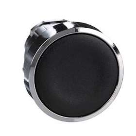 Harmony XB4 - tête bouton poussoir - affleurant - D22 - noir|Schneider Electric-SCHZB4BA2