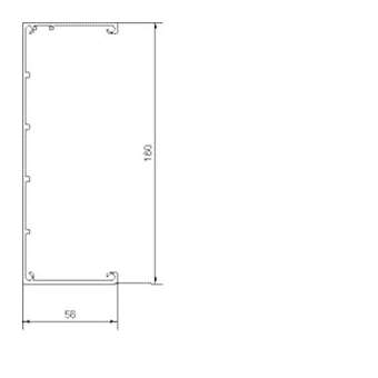 Chemin de cables office 50x160 mm, Aluminium Pure|Hager-HAGDABA5016019016