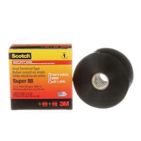 3M Scotch Super 88 Ruban PVC isolant électrique noir 33m x 50mm|3M france-TRM83999