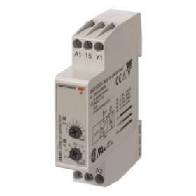 Tempo travail à la mise sous tension - 1 RT 8A 24Vcc/24...240Vca -0,1 s..100h|Carlo gavazzi-CGPDAA51CM24