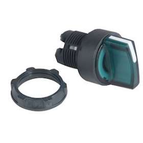 Harmony XB5 - tête bouton à manette lumineux - D22 - 2 pos fix - vert|Schneider Electric-SCHZB5AK1233