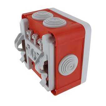 Btier OPTIBOX ROUGE 960DEG100x100x55 1/4T.+ Patte|Blm distribution-BLI555423