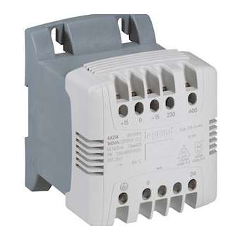 Transformateur de commande et sécurité à vis prim 230/400V et sec 24V~ -160VA|Legrand-LEG044214