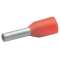 Embout de câblage isolé rouge 1mm² - longueur 6mm -selon NCF 63-023|Klauke-KKE171-6