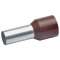 Embout de câblage isolé brun 25mm² - longueur 16mm -selon DIN 46228|Klauke-KKE178-BR