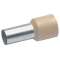 Embout de câblage isolé beige 35mm² - longueur 16mm -selon DIN 46228|Klauke-KKE179-B