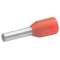 Embout de câblage isolé rouge 1mm² - longueur 6mm -selon DIN 46228|Klauke-KKE471-6