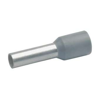 Embout de câblage isolé gris 4mm² - longueur 10mm -selon DIN 46228|Klauke-KKE474-10