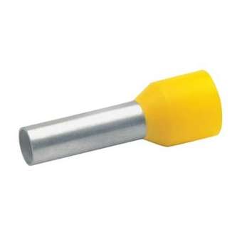 Embout de câblage isolé jaune 6mm² - longueur 18mm -selon DIN 46228|Klauke-KKE475-18
