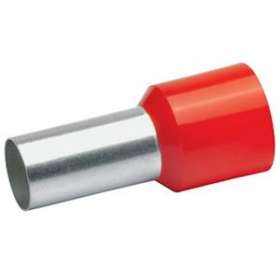 Embout de câblage isolé rouge 10mm² - longueur 12mm -selon DIN 46228|Klauke-KKE476-12