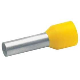 Embout de câblage isolé jaune 6mm² - longueur 12mm -selon DIN 46228|Klauke-KKE475-12