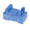 Support 12A 250V série 5632, bleu, étrier métallique, à cage