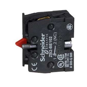 Harmony - bloc de contact à rappel - 1O - montage frontal|Schneider Electric-SCHZB2BE102