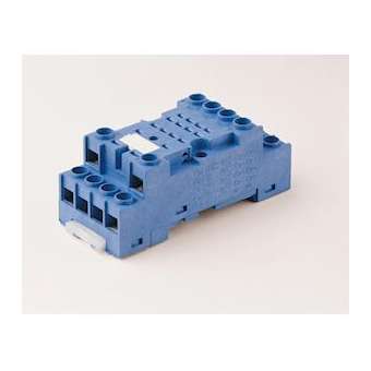 Support 10A 250V série 5532, bleu, étrier métal, à vis|Finder-FID9472SMA