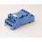 Support 10A 250V série 5532, bleu, étrier métal, à vis