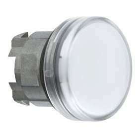 Harmony XB4 - tête voyant lumineux DEL - D22 - lisse - blanc|Schneider Electric-SCHZB4BV013