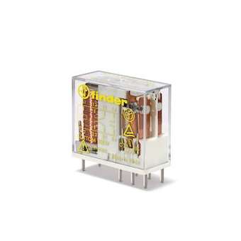 Relais circuit imprimé à contacts guidés, 2RT 8A 5V DC, AgNi|Finder-FID501290051000PAC