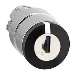 Harmony XB4 - tête bouton tournant à clé 455 - D22 - 3 pos fix - retr GCD|Schneider Electric-SCHZB4BG0
