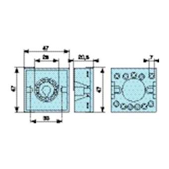 11-Pin Solder Rear Base|Crouzet-CRT79694002
