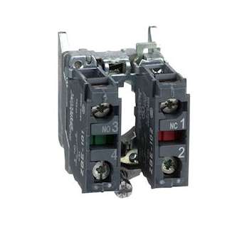 Harmony XB4 - corps de bouton - 1O+1F - raccordement bornes ressort|Schneider Electric-SCHZB4BZ105