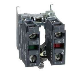 Harmony XB4 - corps de bouton - 1O+1F - raccordement bornes ressort|Schneider Electric-SCHZB4BZ105