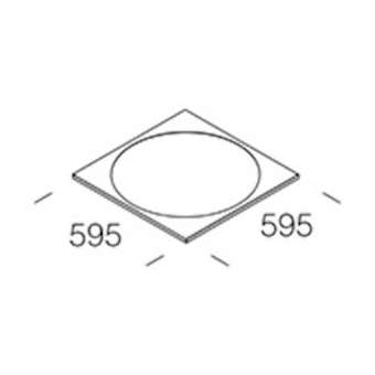 Accessoire 1161 Dalle 600X600 Blanc|Disano-ZON32101100