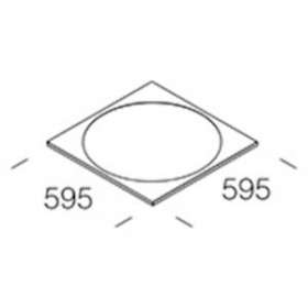 Accessoire 1161 Dalle 600X600 Blanc|Disano-ZON32101100
