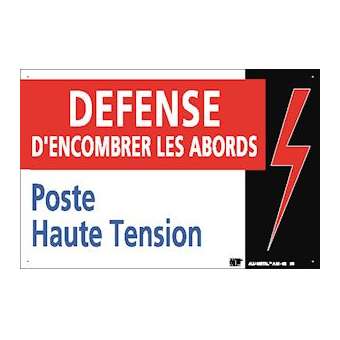 plaque alu 'poste haute tension'|Catu-CATAM-62