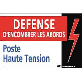 plaque alu 'poste haute tension'|Catu-CATAM-62