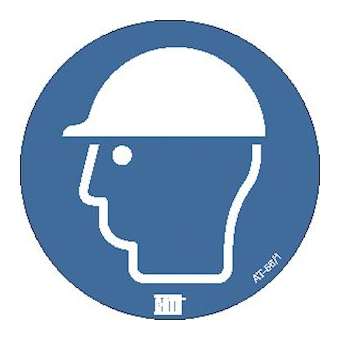 etiq. protection obligatoire de la tete|Catu-CATAT-56-1