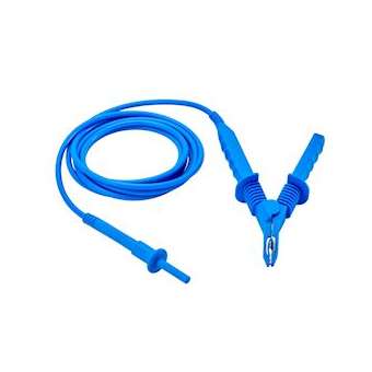 Cordon-croco HT 5kV Bleu 3 mètres|Chauvin arnoux-CHXP01295506