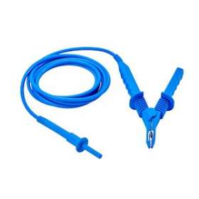 Cordon-croco HT 5kV Bleu 3 mètres|Chauvin arnoux-CHXP01295506