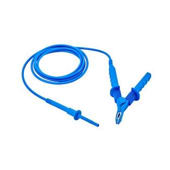 Cordon-croco HT 15kV Bleu 8 mètres|Chauvin arnoux-CHXP01295521