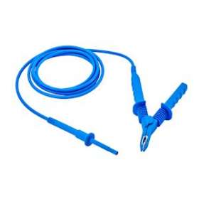 Cordon-croco HT 15kV Bleu 8 mètres|Chauvin arnoux-CHXP01295521