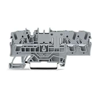 Borne de base pour 3 conducteurs gris|Wago contact-WAG2002-1761