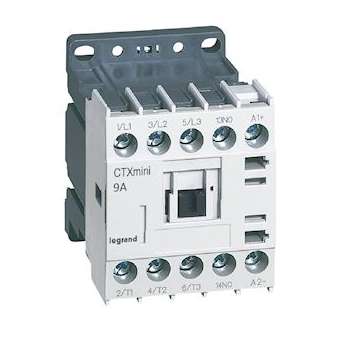 Mini-contacteur de puissance CTX³ 3P 9A+contact auxiliaire-1NO - 24V|Legrand-LEG417021