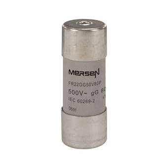 Fusible taille 22x58 - gG - 80A - 500V - Percuteur|Mersen ( ex ferraz shawmut )-FEZF216159