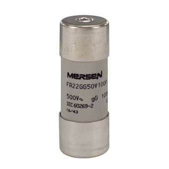 Fusible taille 22x58 - gG - 100A - 500V - Percuteur|Mersen ( ex ferraz shawmut )-FEZT217183