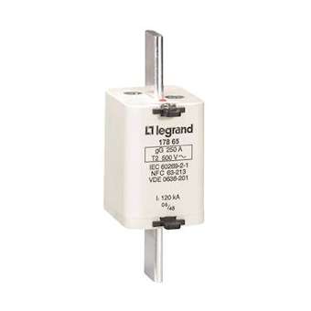 Cartouche industrielle à couteau typegG taille 2 - avec voyant - 250A|Legrand-LEG017865