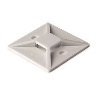 Embase adhésive carrée 19x19mm en PA66 blanc - MB3A|HellermannTyton-HNE15128349