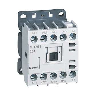 Mini-contacteur de puissance CTX³ 3P 16A+contact auxiliaire-1NO - 230V~|Legrand-LEG417066