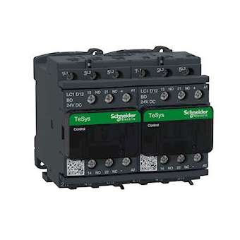 TeSys LC2D - contacteur inverseur - 3P - AC-3 440V - 12A - bobine 24Vcc|Schneider Electric-SCHLC2D12BD