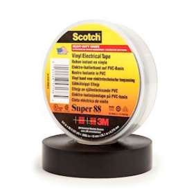 3M Scotch Super 88 Ruban PVC isolant électrique noir 20m x 19mm ep. 0,22mm|3M france-TRM83995