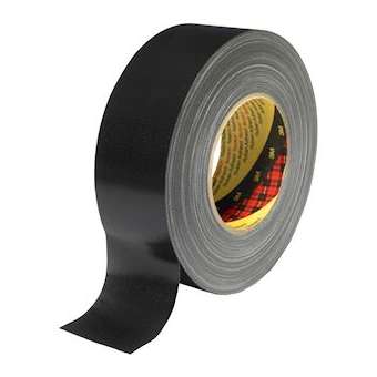 Ruban adhésif toilé 3M 389, Noir, 100 mm x 50 m|3M france-TRM22899
