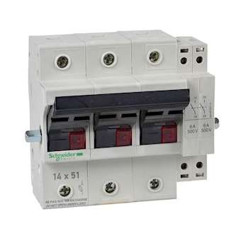 TeSys GK1 - corps de sectionneur fusible - 3P - 50A - pour fusible NFC 14x51mm|Schneider Electric-SCHGK1EK