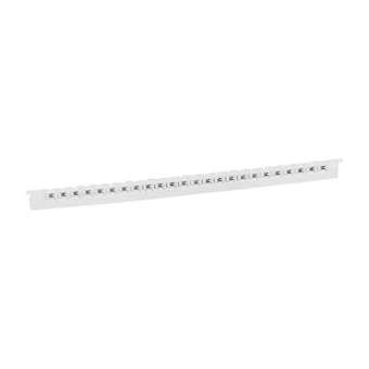 Réglette 24 repères Mémocab largeur 2,3mm + lettre majuscule M noir/fond blanc|Legrand-LEG037838