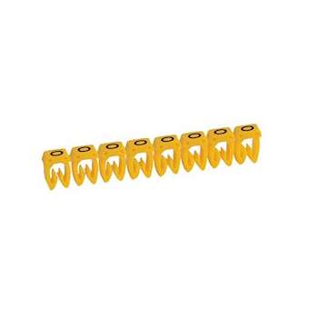 Repère CAB 3 pour filerie 1,5mm² à 2,5mm² avec lettre majuscule O|Legrand-LEG038344