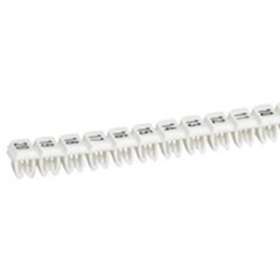 Réglettes de 20 repères CAB 3 - filerie 0,5mm² à 1,5mm² vierge avec fond blanc|Legrand-LEG038155