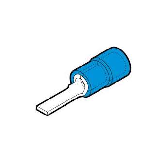Cosse préisolée à embout plat bleue (1,5 à 2,5 mm²) - L 12 mm|Cembre-CMBBF-PP12