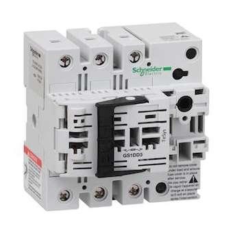 TeSys GS1 - bloc de base interrupteur-sectionneur fusible - 3P 3F - NFC - 32A|Schneider Electric-SCHGS1DD3